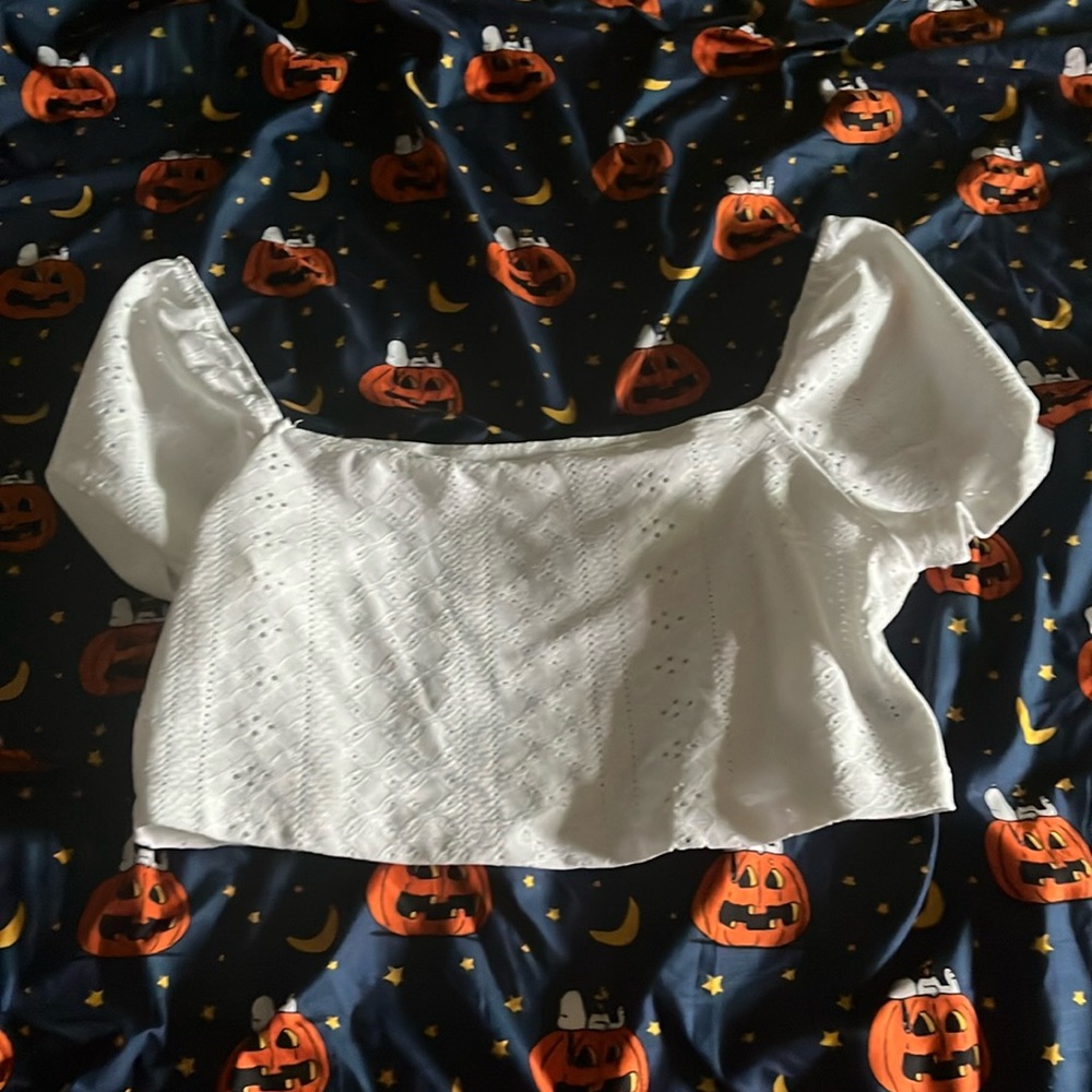 White beach girls summer top